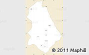 Classic Style Simple Map of Asmat, single color outside