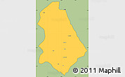 Savanna Style Simple Map of Asmat, cropped outside