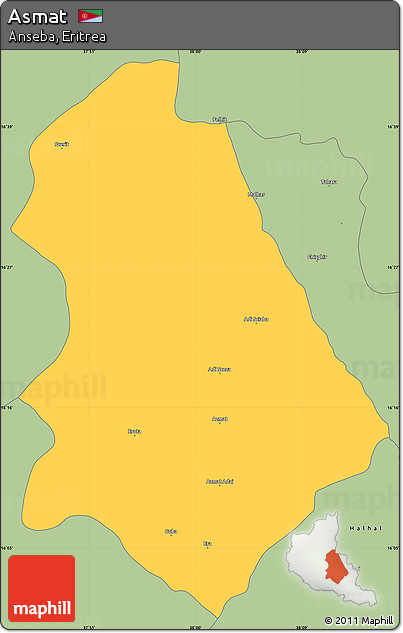 Savanna Style Simple Map of Asmat