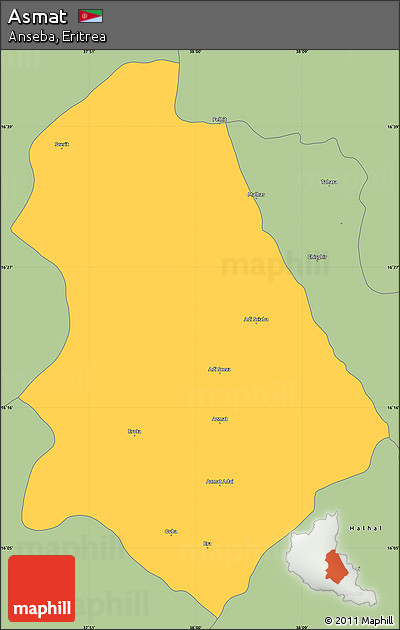 Savanna Style Simple Map of Asmat