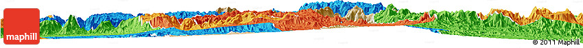 Satellite Horizon Map of Habero, political outside