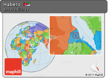 Political Location Map of Habero