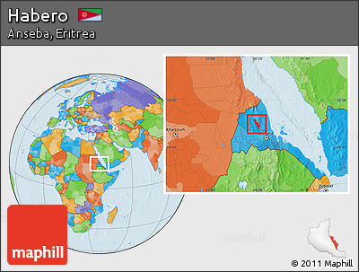 Political Location Map of Habero