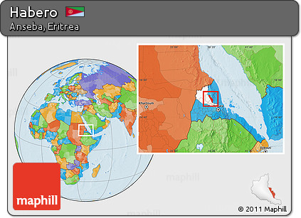 Political Location Map of Habero, highlighted parent region