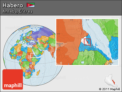 Political Location Map of Habero, highlighted parent region