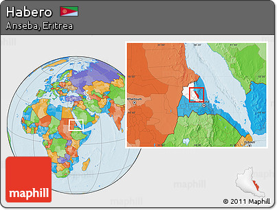 Political Location Map of Habero, highlighted parent region