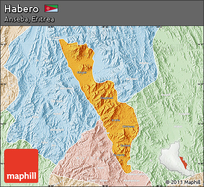 Political Map of Habero, lighten