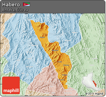 Political Map of Habero, lighten