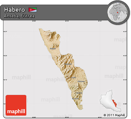 Satellite Map of Habero, cropped outside