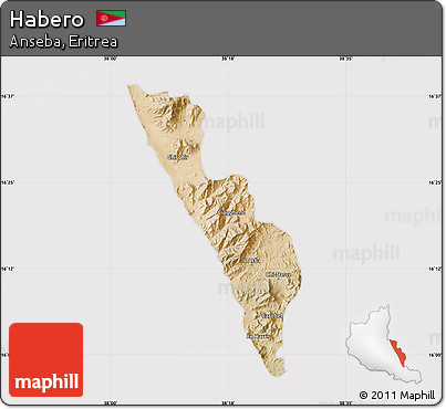 Satellite Map of Habero, cropped outside