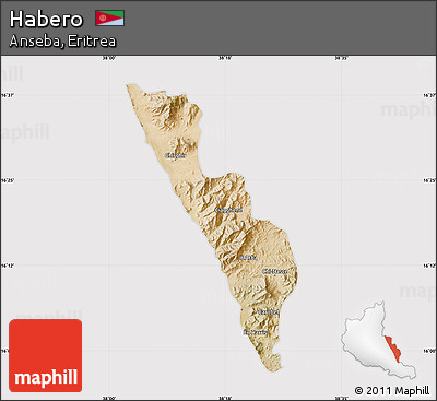 Satellite Map of Habero, cropped outside