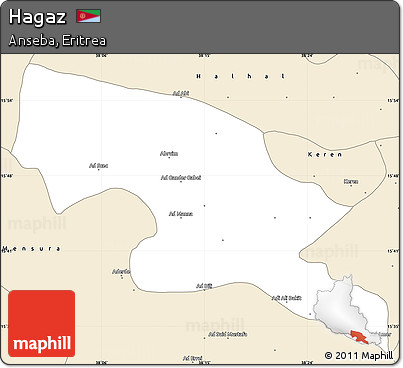 Classic Style Simple Map of Hagaz