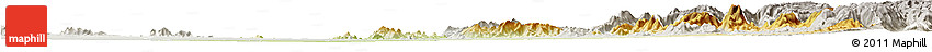 Physical Horizon Map of Kerkebet, lighten, semi-desaturated