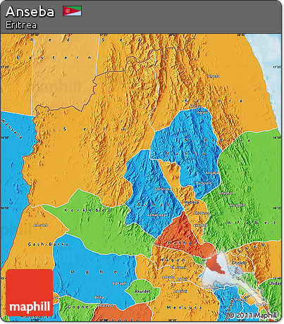 Political Map of Anseba