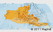 Political Shades Panoramic Map of Anseba, lighten