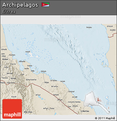 Classic Style 3D Map of Archipelagos