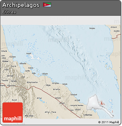 Classic Style 3D Map of Archipelagos