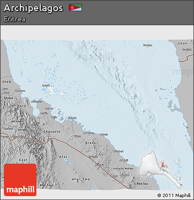 Gray 3D Map of Archipelagos