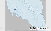Gray 3D Map of Archipelagos, single color outside