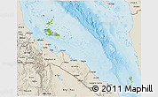 Physical 3D Map of Archipelagos, shaded relief outside