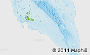 Physical 3D Map of Archipelagos, single color outside