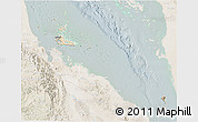 Satellite 3D Map of Archipelagos, lighten