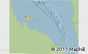 Savanna Style 3D Map of Archipelagos, single color outside