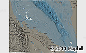 Shaded Relief 3D Map of Archipelagos, darken