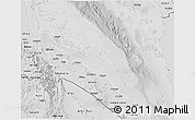 Shaded Relief 3D Map of Archipelagos, desaturated