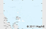 Silver Style Simple Map of Dahlak