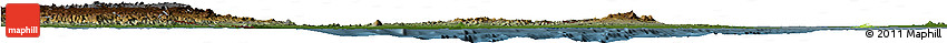 Physical Horizon Map of Archipelagos, darken