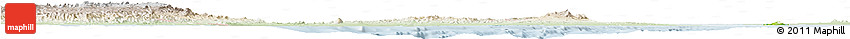 Physical Horizon Map of Archipelagos, lighten