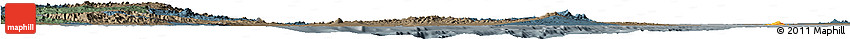 Political Horizon Map of Archipelagos, darken, semi-desaturated