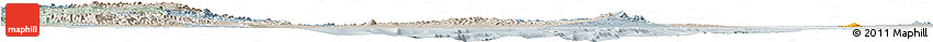 Political Horizon Map of Archipelagos, lighten, semi-desaturated
