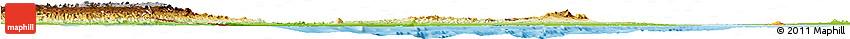 Political Horizon Map of Archipelagos, physical outside