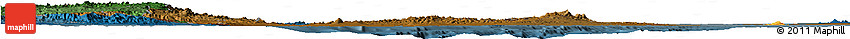 Political Shades Horizon Map of Archipelagos, darken
