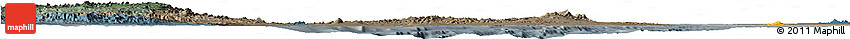 Political Shades Horizon Map of Archipelagos, darken, semi-desaturated
