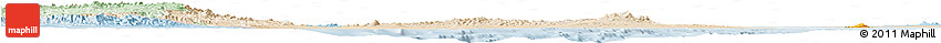 Political Shades Horizon Map of Archipelagos, lighten