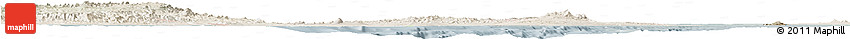 Satellite Horizon Map of Archipelagos, lighten