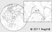 Blank Location Map of Archipelagos, within the entire country