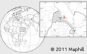Blank Location Map of Archipelagos, highlighted country, within the entire country