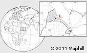 Blank Location Map of Archipelagos, highlighted country