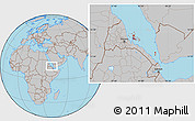 Gray Location Map of Archipelagos