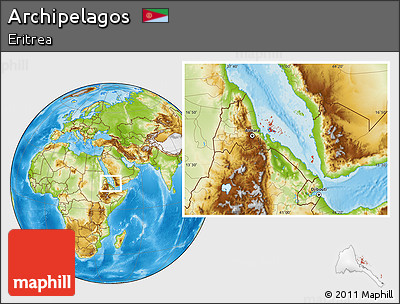 Physical Location Map of Archipelagos