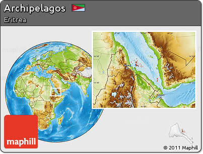 Physical Location Map of Archipelagos