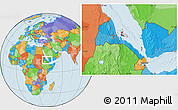 Political Location Map of Archipelagos