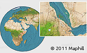 Satellite Location Map of Archipelagos