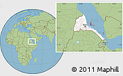 Savanna Style Location Map of Archipelagos, highlighted country, within the entire country