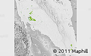 Physical Map of Archipelagos, lighten, desaturated