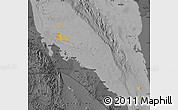 Political Map of Archipelagos, darken, desaturated